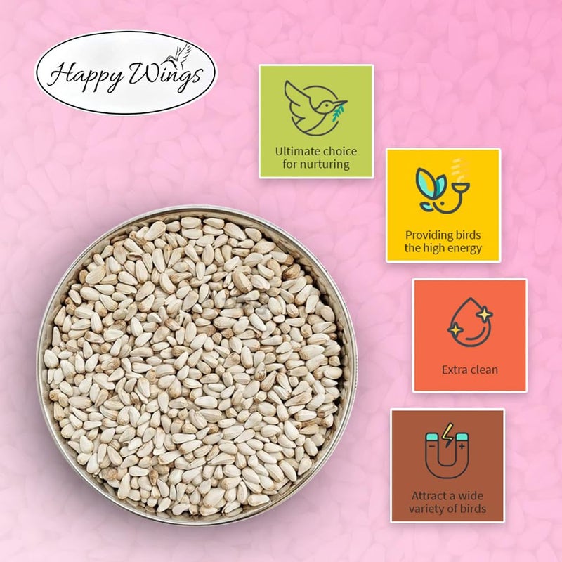 Happy Wings Safflower Seeds Wild Bird Food - 5 Pounds I No Grow Seed I Bird Seed for Wild Birds - Image 4